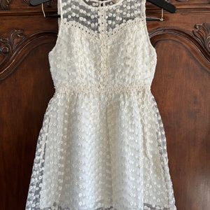 Alter'd State Ivory Lace Dress, Size Small